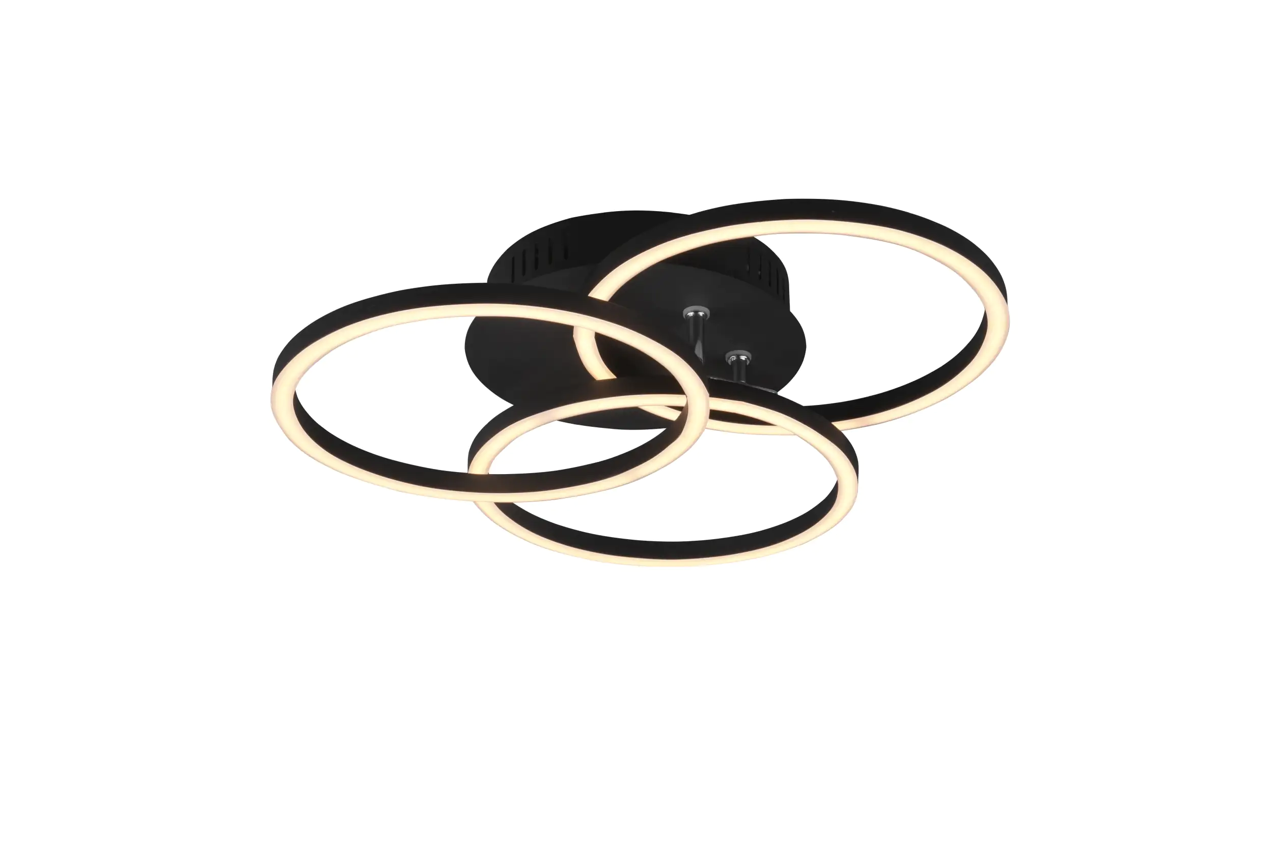 Reality LED Deckenleuchte Circle schwarz matt Fernbedienung