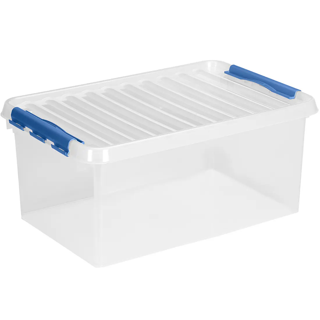 Sunware Aufbewahrungsbox Q-line 45L transparent blau 60 x 40 x 26 cm Sunware Aufbewahrungsbox Q-line 45L transparent blau 60 x 40 x 26 cm
