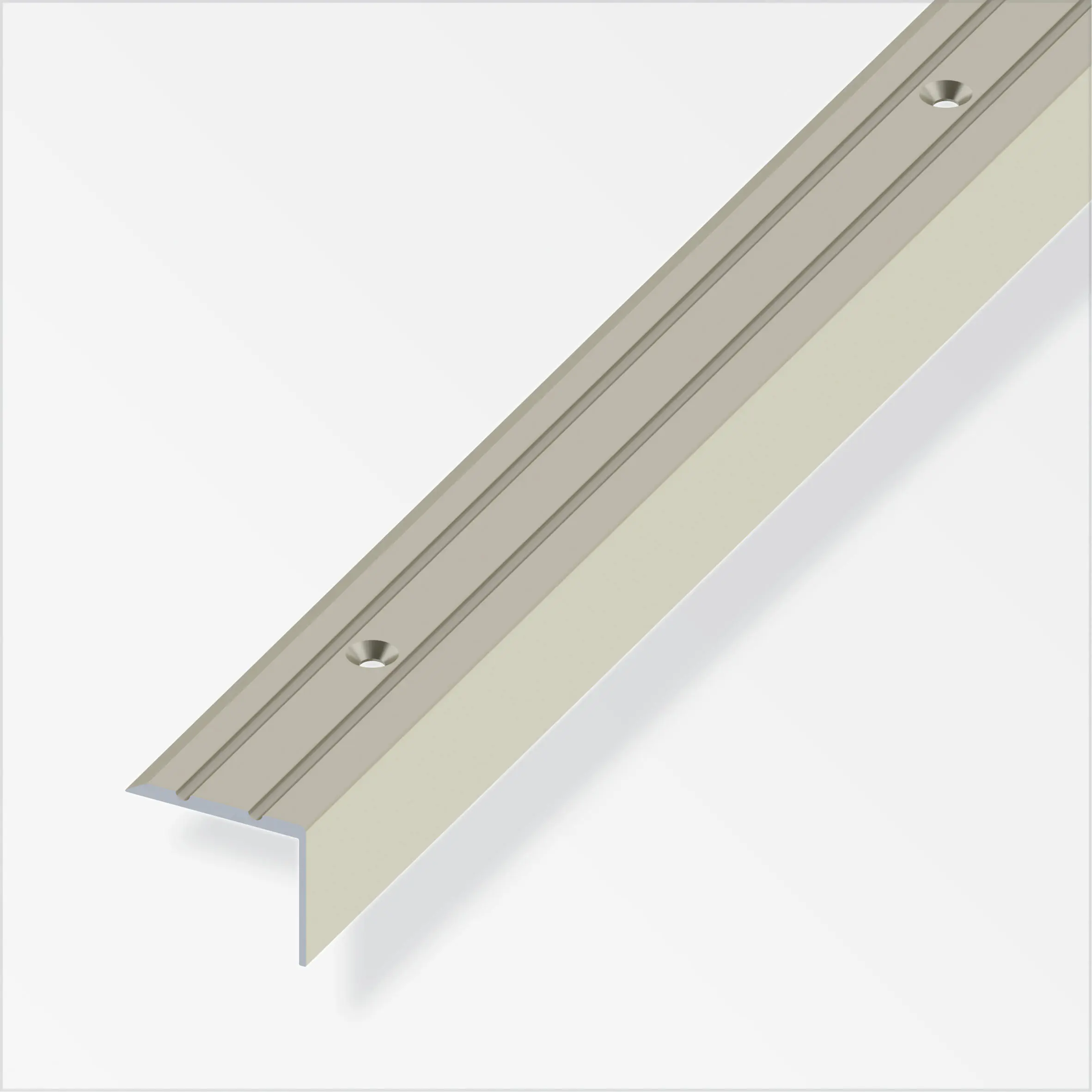 alfer Treppenprofil 1 m, 25 x 20 mm Aluminium eloxiert titan