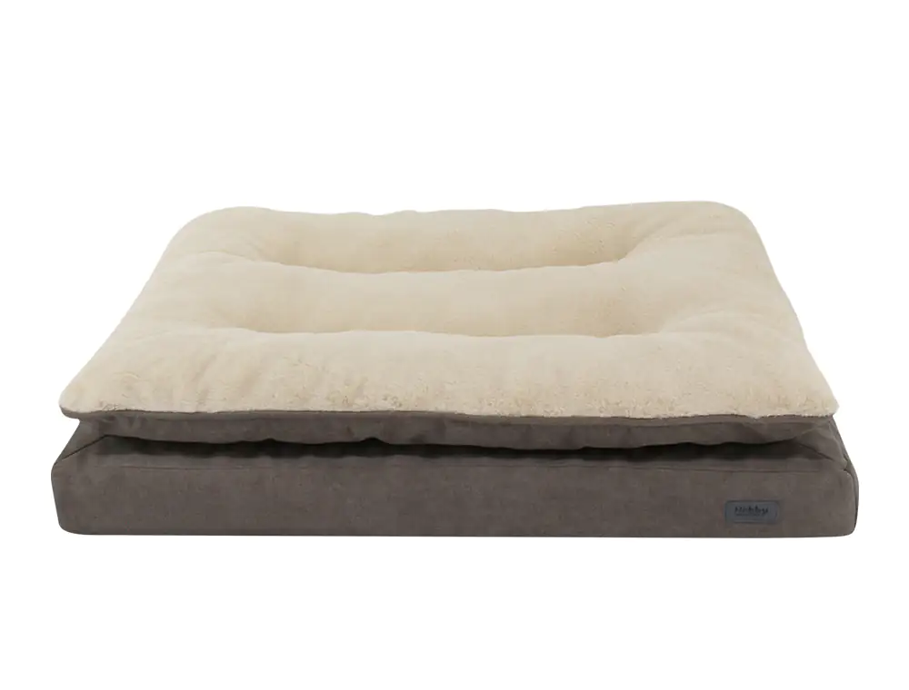 Nobby Orthopädische Hundeliegematte Vara eckig braun/beige