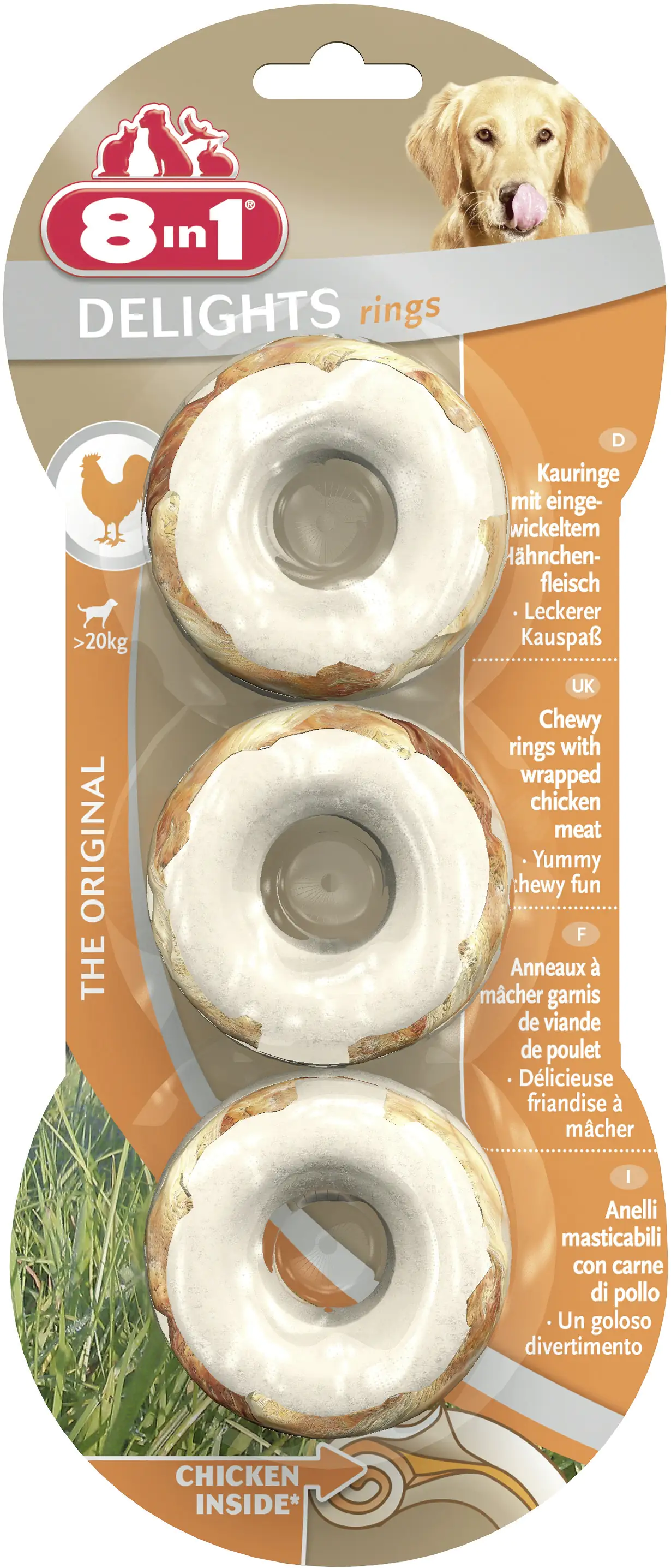 4048422107804_489825 8in1 Delights Kauringe 3 Stück für Hunde jeden Alters