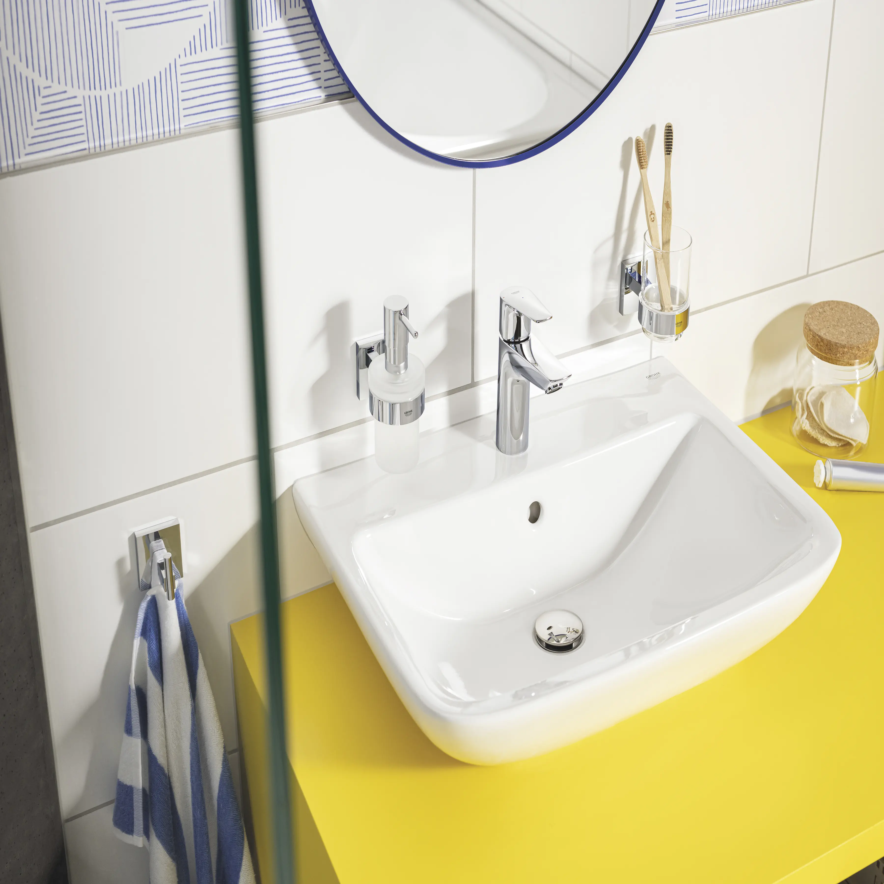 Grohe Start Cube Seifenspender mit Halter chrom 
