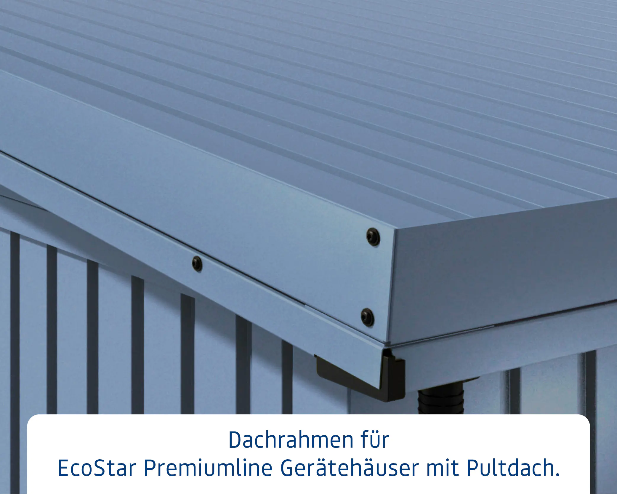 EcoStar Dachrahmen für Gründach Pultdach Typ 3 blau EcoStar Dachrahmen für Gründach Pultdach Typ 3 blau