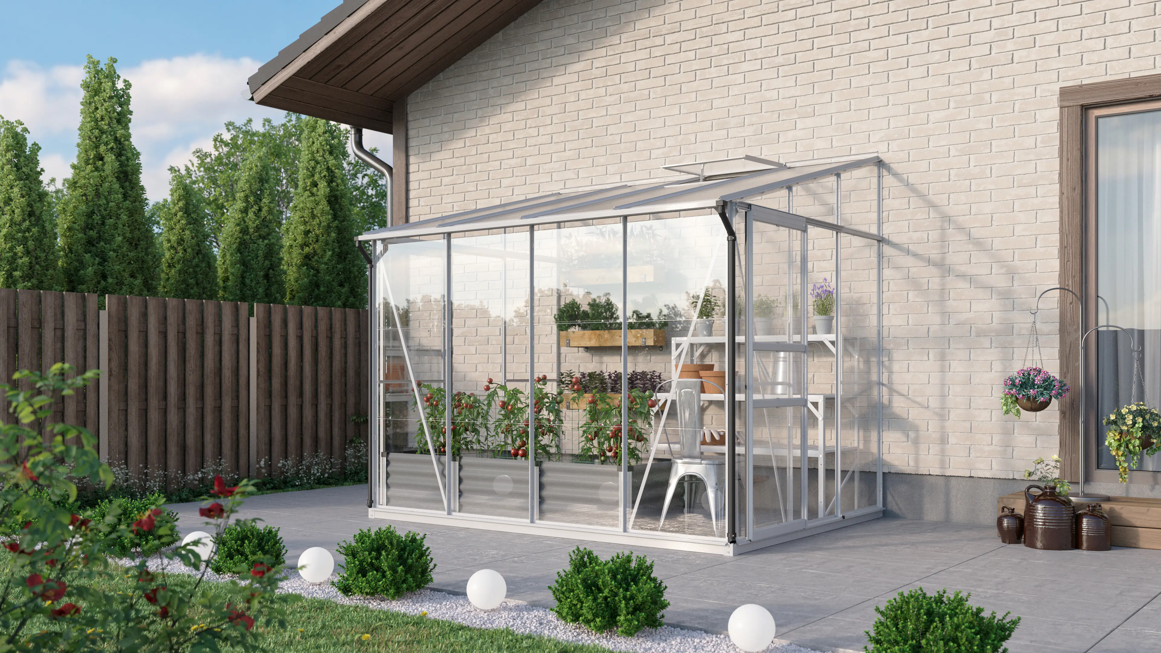 Vitavia Gewächshaus Osiris 5200 201 x 262 cm 3 mm Sicherheitsglas