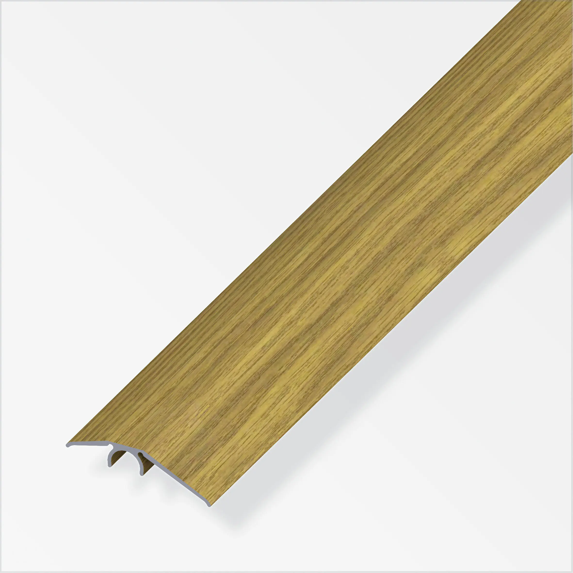 alfer Niveauausgleichs-Profil 1 m, 40 mm Alu beschichtet sublimiert eiche