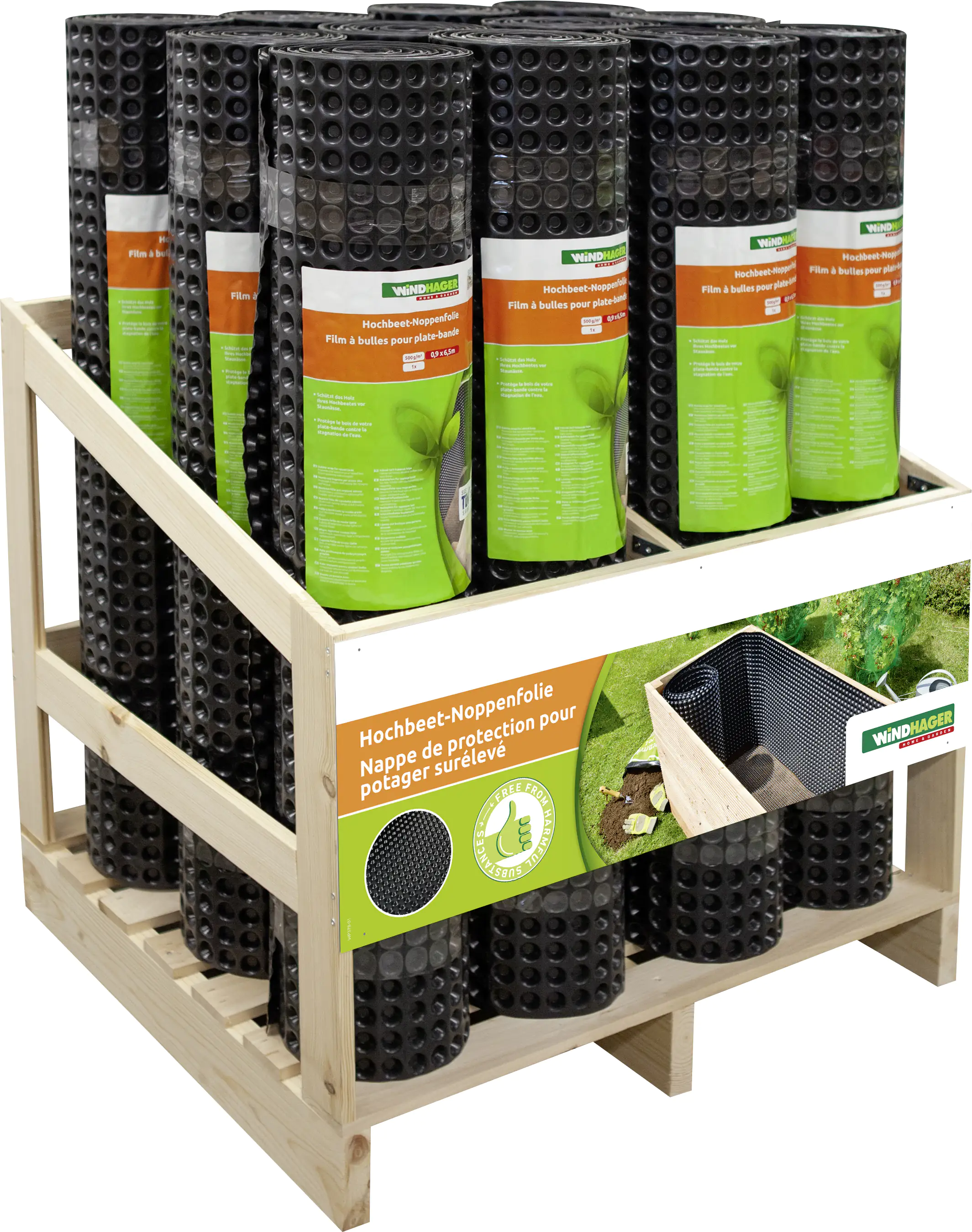 Windhager Hochbeet-Noppenfolie 0,9 x 6,5 m