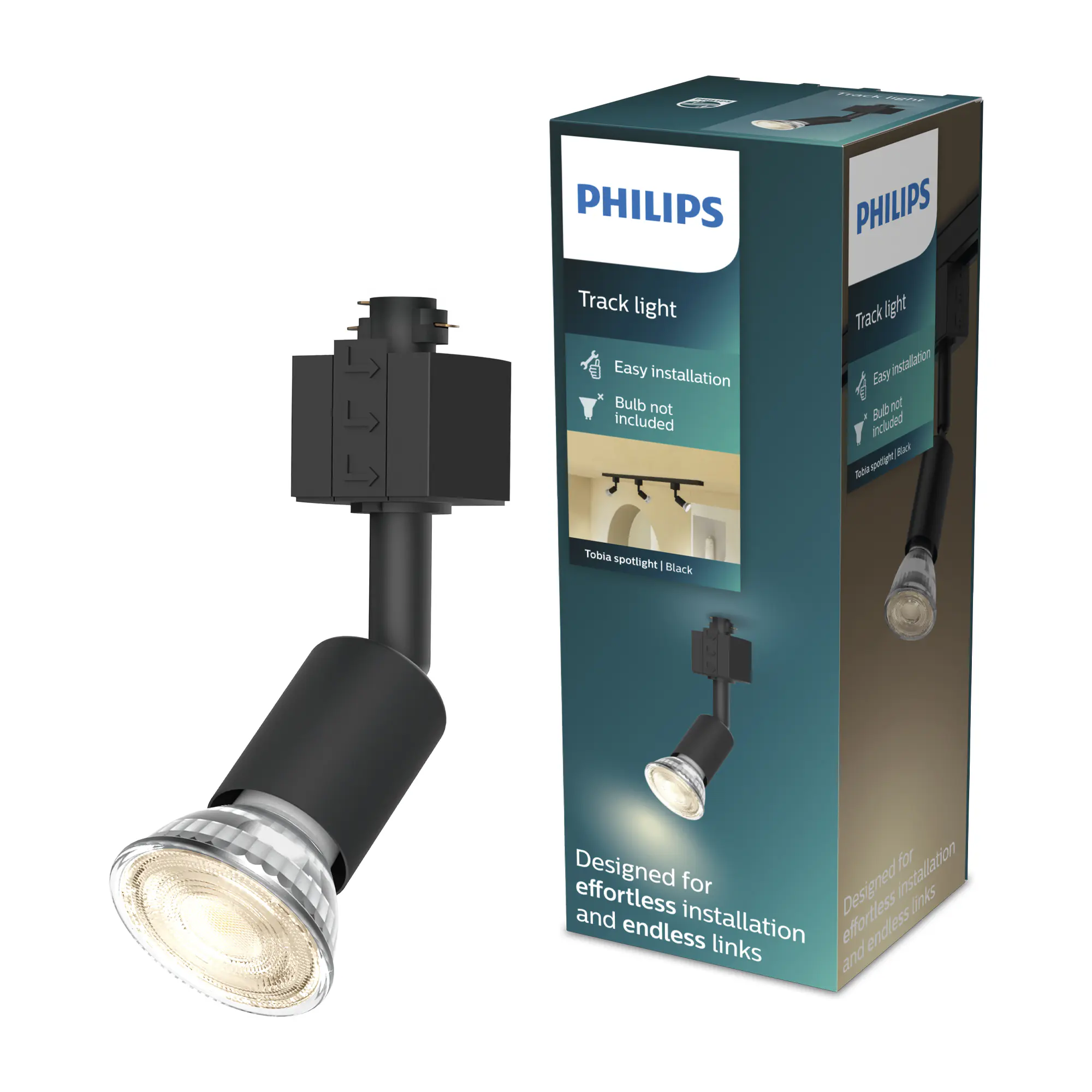 Philips Schienenleuchte 1er Spot Tobia Easy Link schwarz Philips Schienenleuchte 1er Spot Tobia Easy Link schwarz