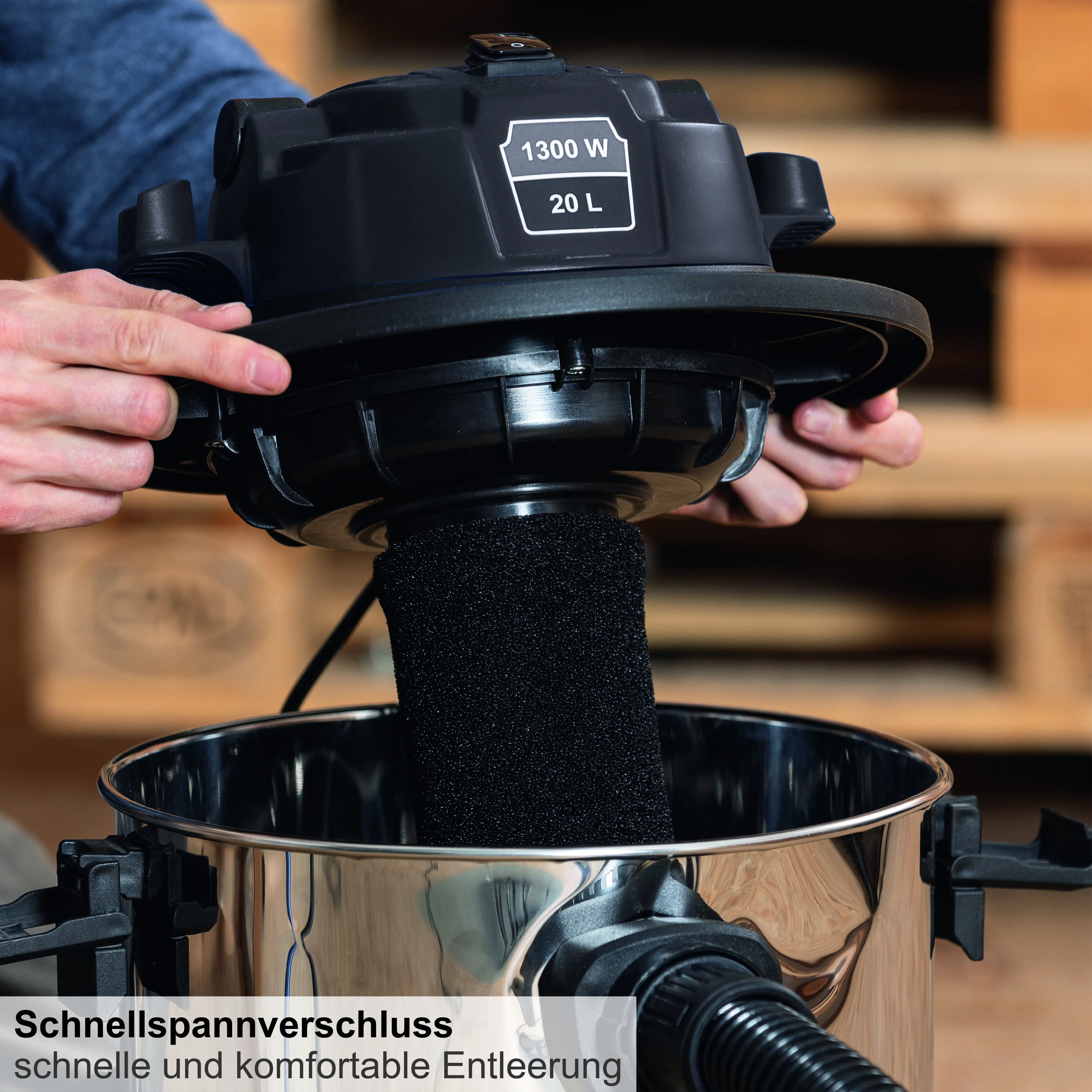 Scheppach Nass-Trockensauger WDV20-BE black