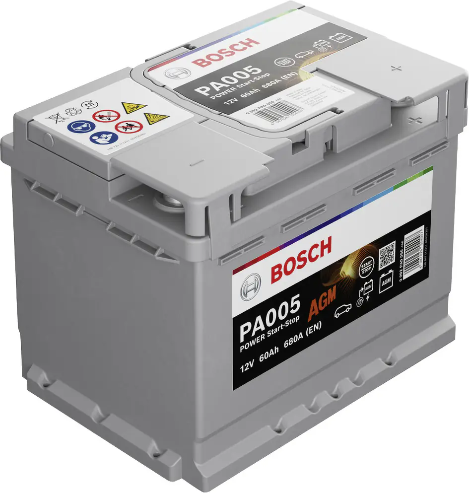 Bosch Starterbatterie AGM 60Ah 680A PowerLine Bosch Starterbatterie AGM 60Ah 680A PowerLine