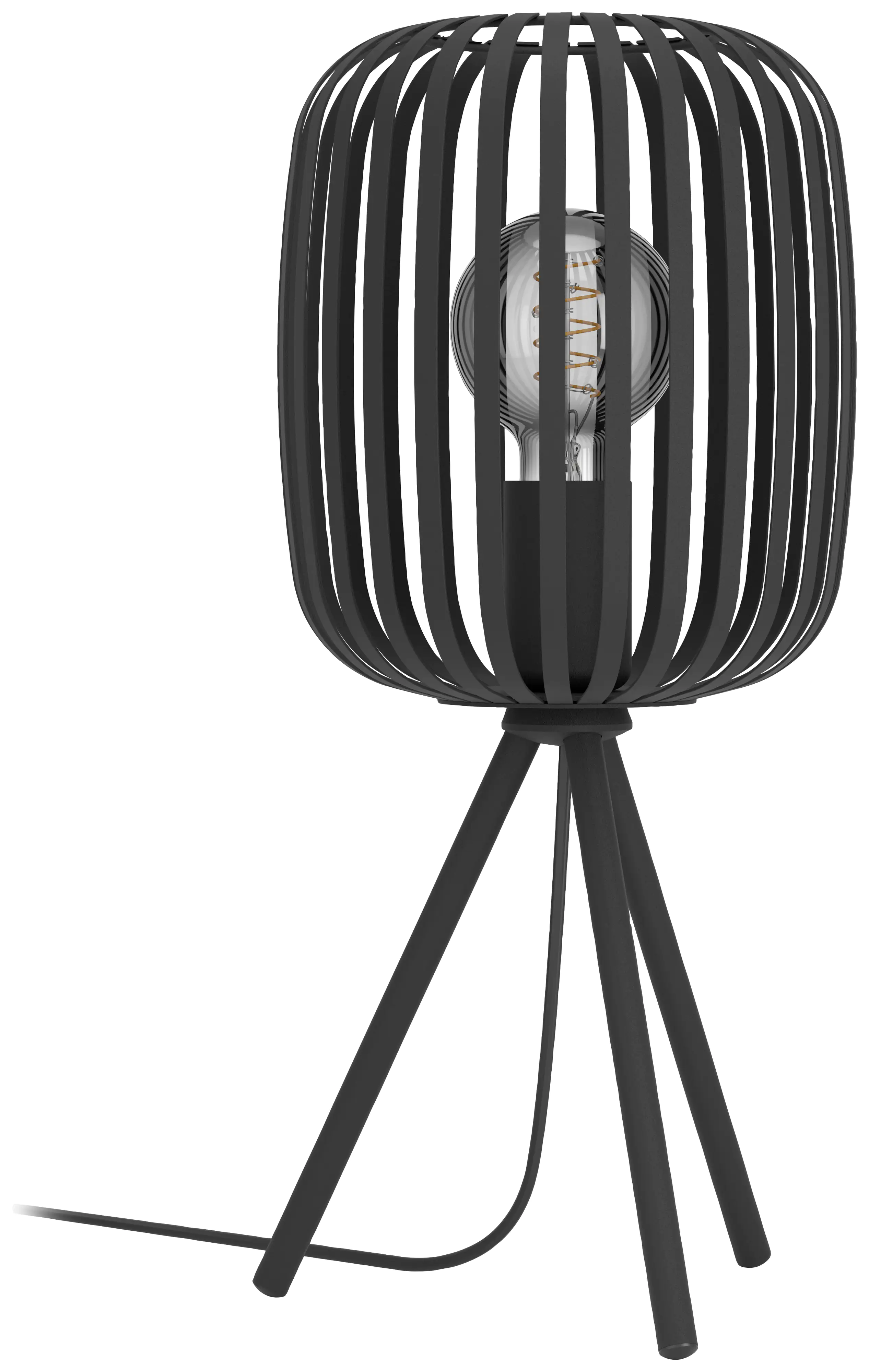 Eglo Tischleuchte Romazzina schwarz 43,5 x 20 cm