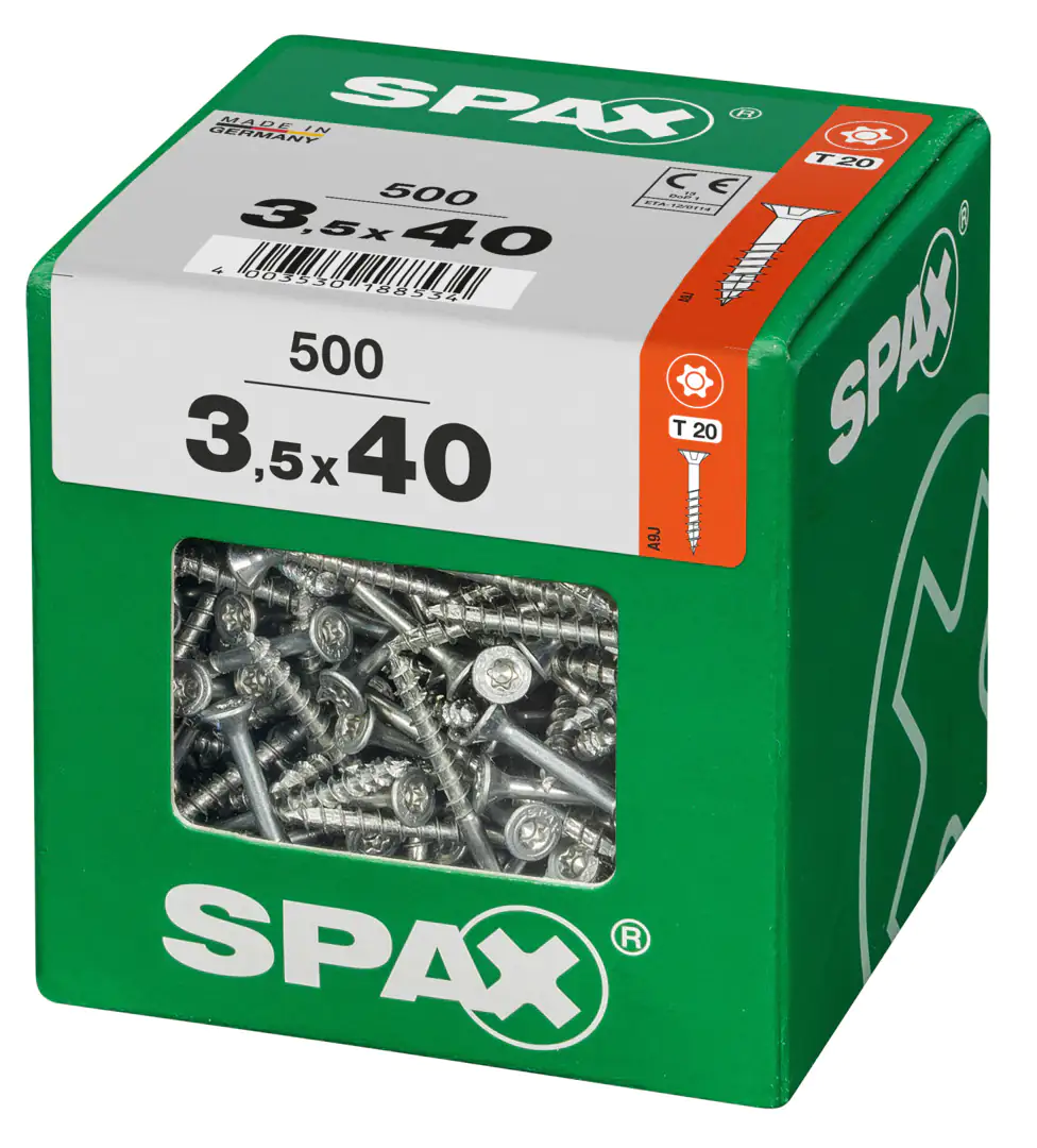 Spax Universalschrauben 3.5 x 40 mm TX 20 - 500 Stk.