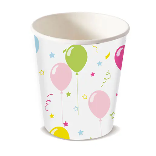 Duni Pappbecher Balloon Fun bunt 200 ml - 10 Stück