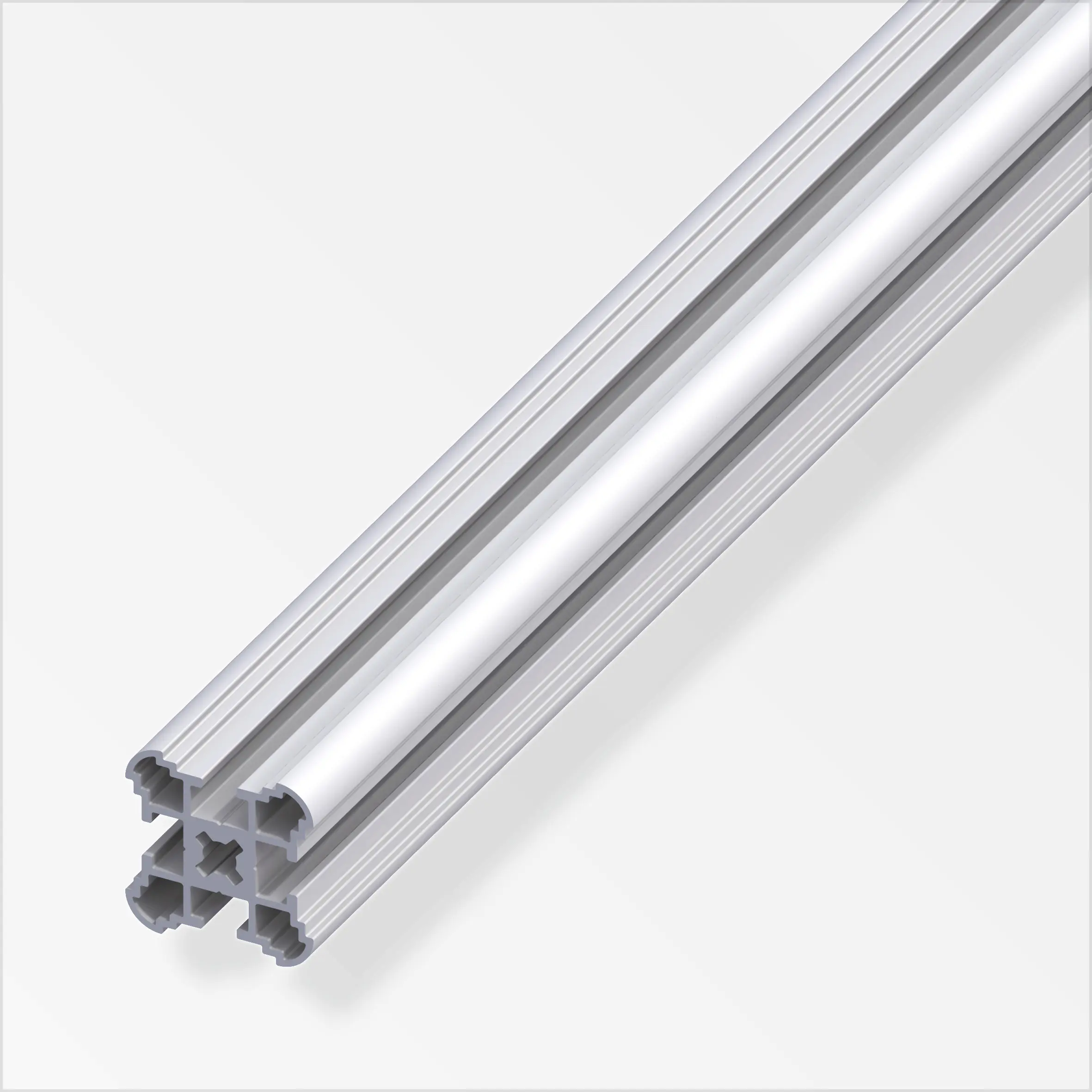 coaxis®-Säulen-Profil, schmal 0.34 m, 27.5 mm Aluminium eloxiert silber