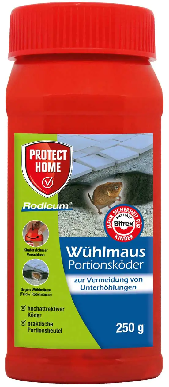Protect Home Rodicum Wühlmaus Portionsköder 250 g
