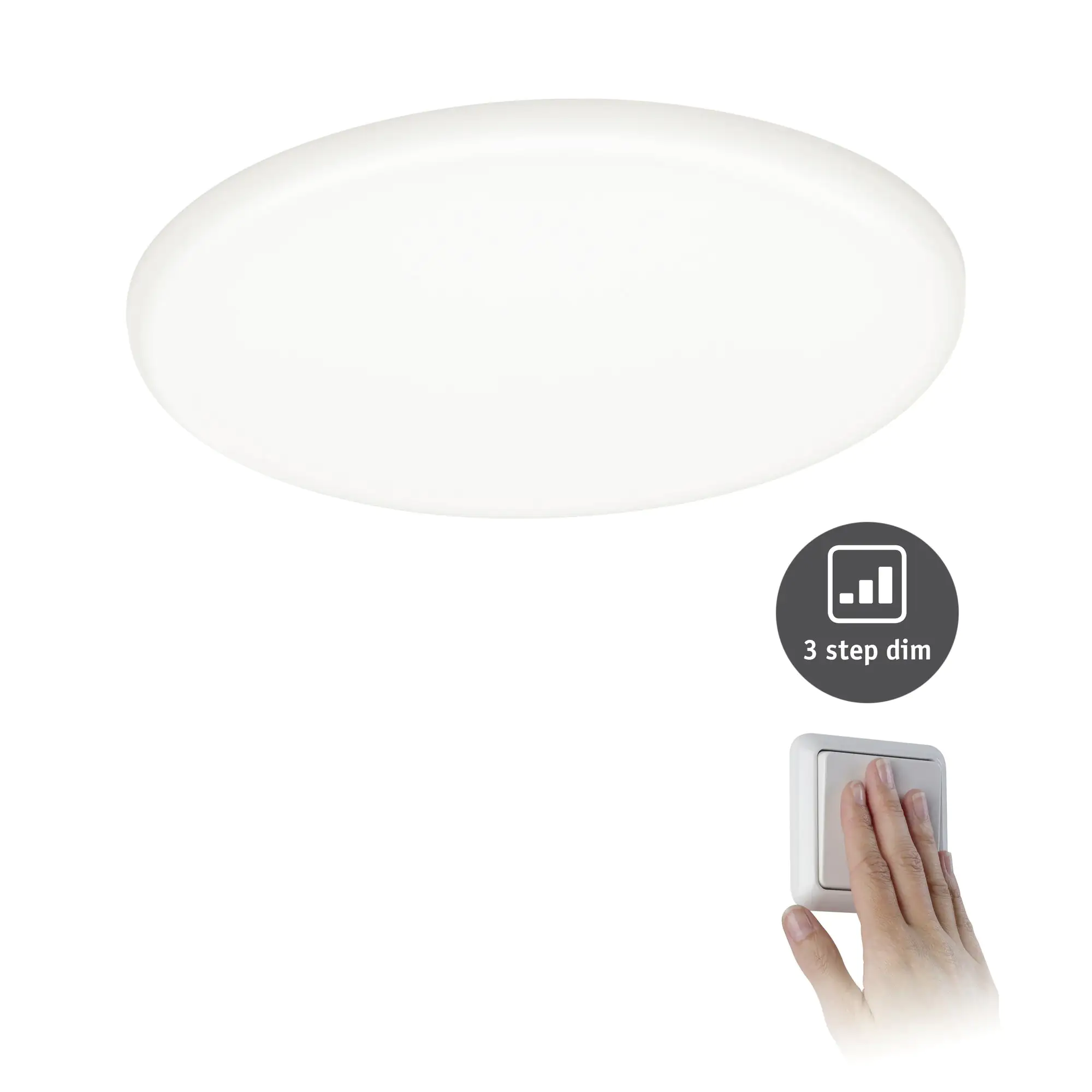 Paulmann Einbauleuchte LED Veluna Varifit 3-Stufen dimmbar Ø 18,5 cm 17,5 W