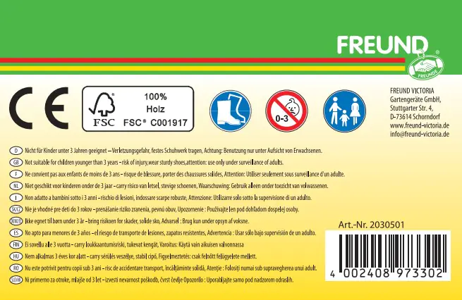 Freund Victoria Kinder-Schneeschieber 29 x 22 cm 75 cm Freund Victoria Kinder-Schneeschieber 29 x 22 cm 75 cm