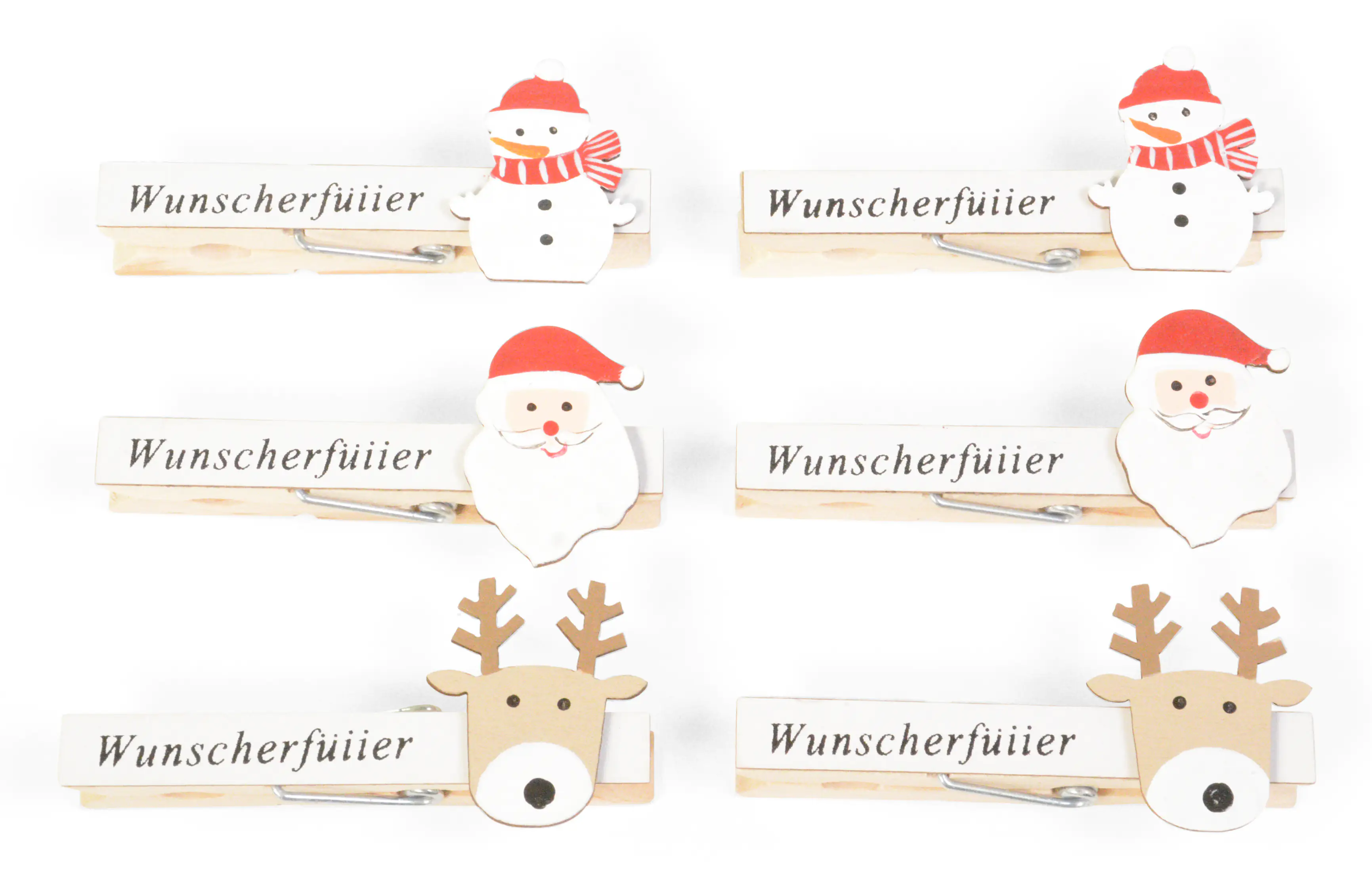 4004942191297 Riffelmacher Geschenkklammer Wunscherfüller aus Holz 7,2 x 1 x 1,3 cm