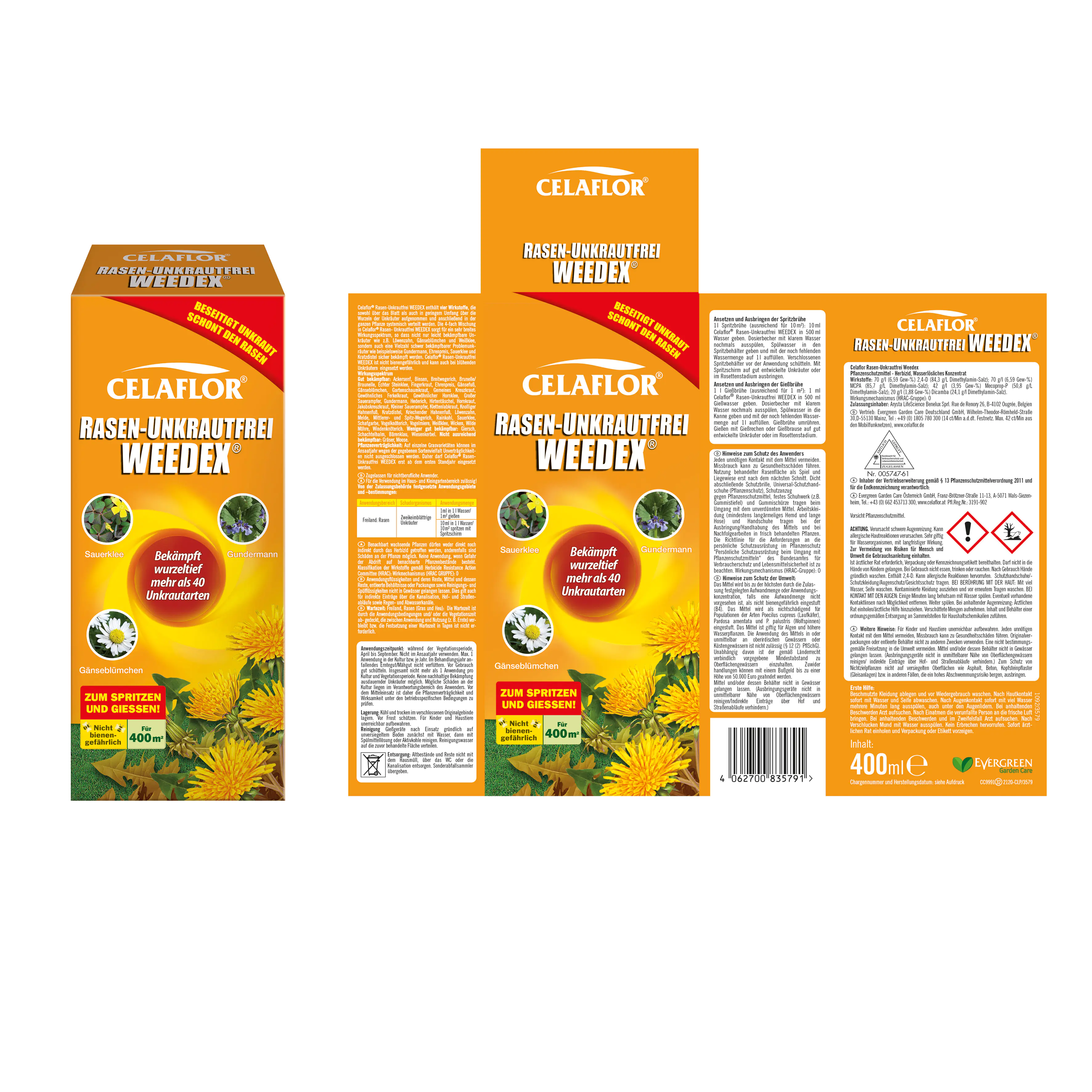 Celaflor Rasen-Unkrautfrei Weedex 400 ml Celaflor Rasen-Unkrautfrei Weedex 400 ml