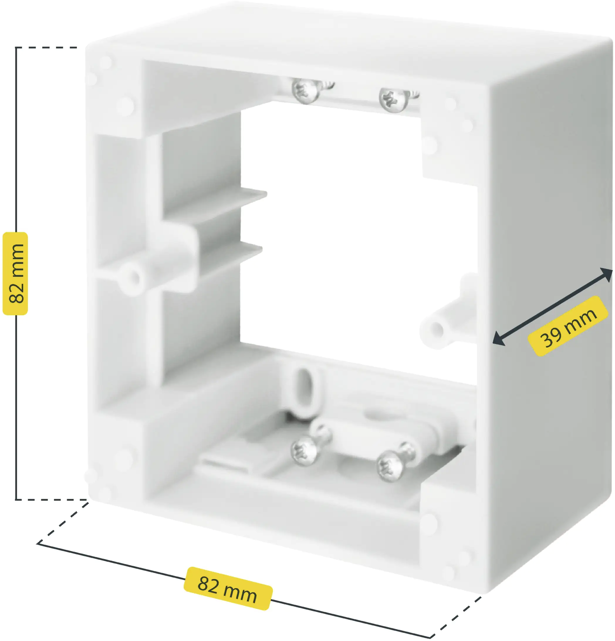 Schellenberg Aufputzrahmen 1-fach eckig Schellenberg Aufputzrahmen 1-fach eckig