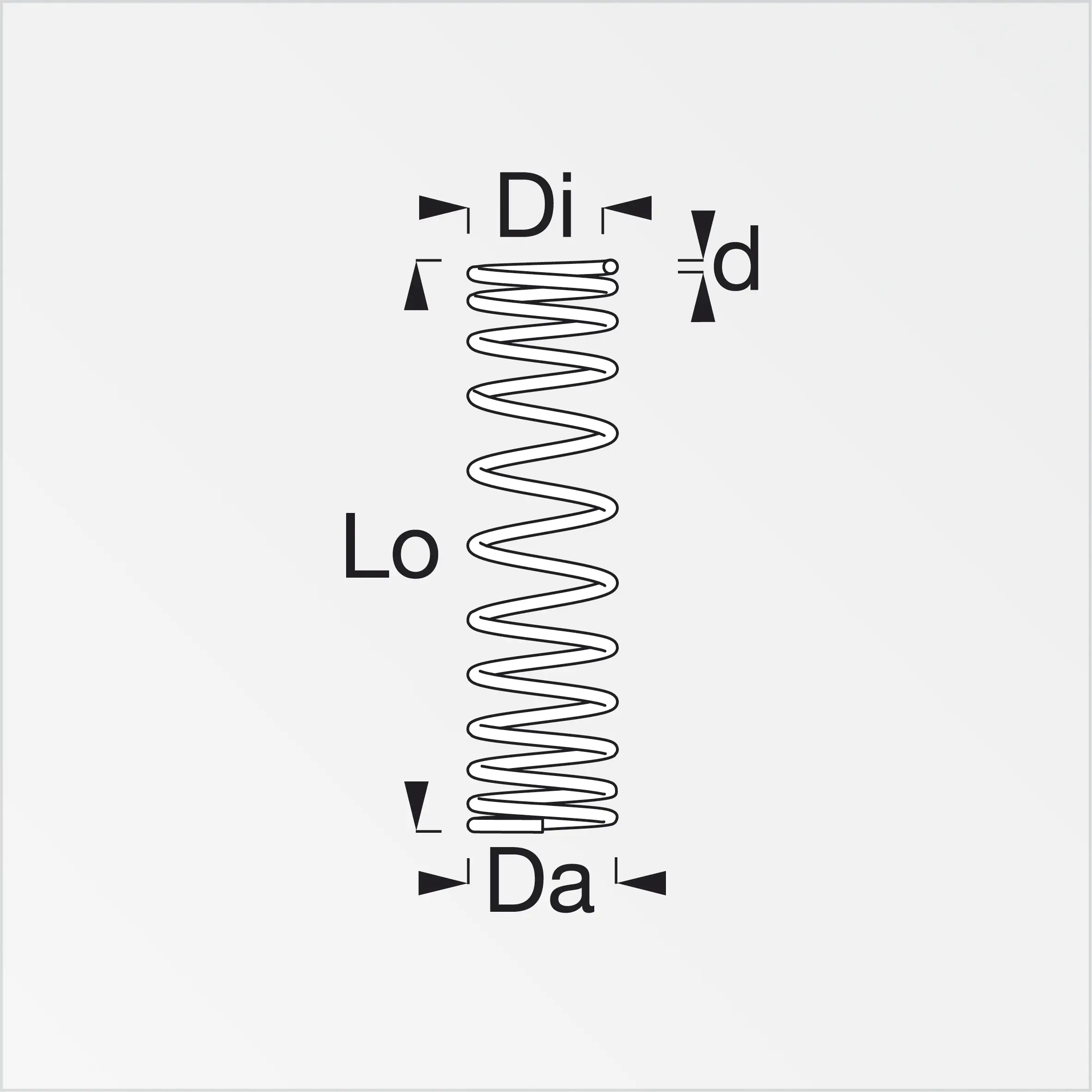 alfer Druckfeder M8,Maß B: 11.5 mm Stahl roh natur