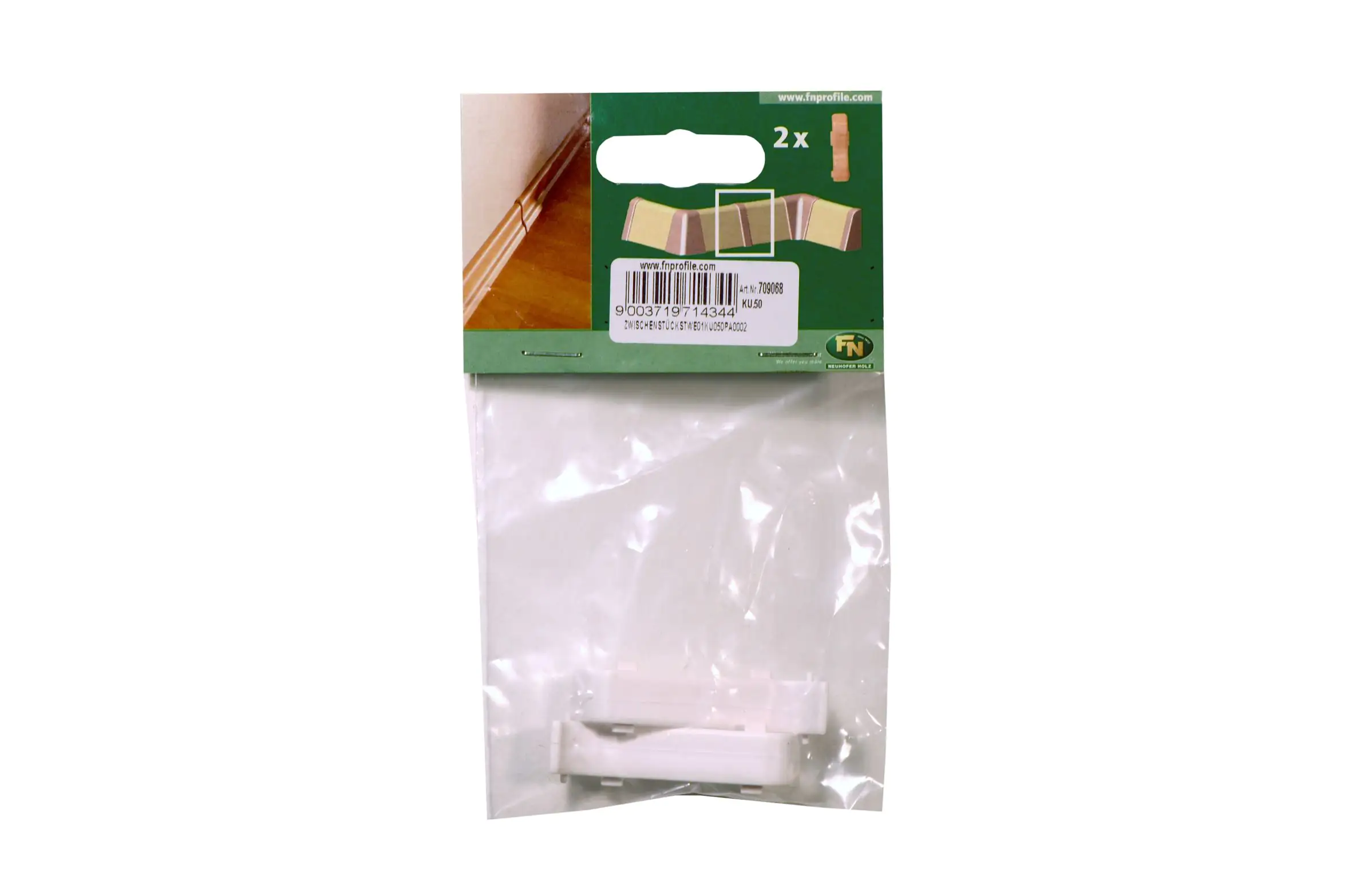 Zwischenstück Kunststoffleiste KU.050 weiß