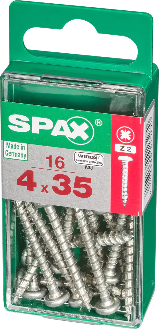 Spax Universalschrauben 4.0 x 35 mm TX 20 - 16 Stk.