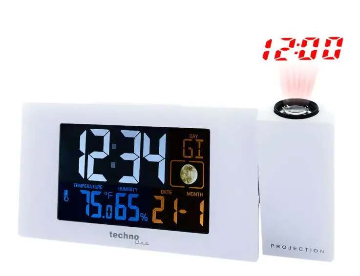 Technoline Projektions-Funkwecker WT 537 weiß Technoline Projektions-Funkwecker WT 537 weiß