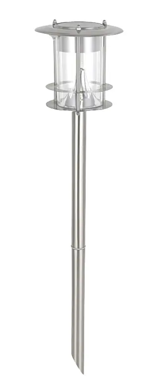 Dapo LED Solar Stehleuchte Dallas mit Erdspieß kaltweiß