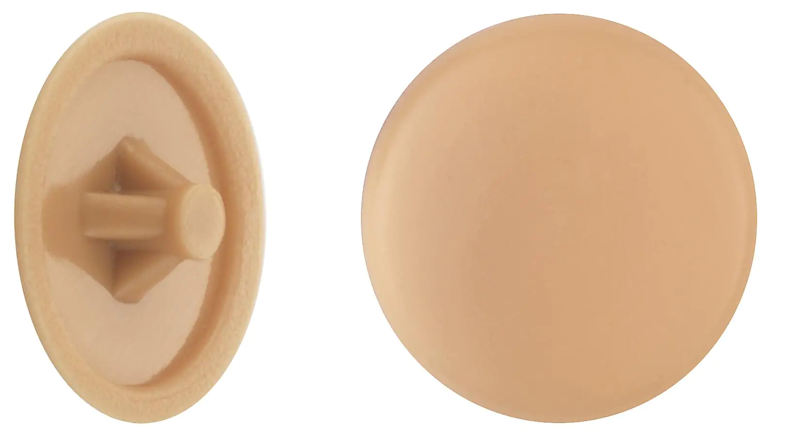 Abdeckkappen Ø 12 mm für PZ Schrauben hellbraun - 50 Stk. Abdeckkappen Ø 12 mm für PZ Schrauben hellbraun - 50 Stk.