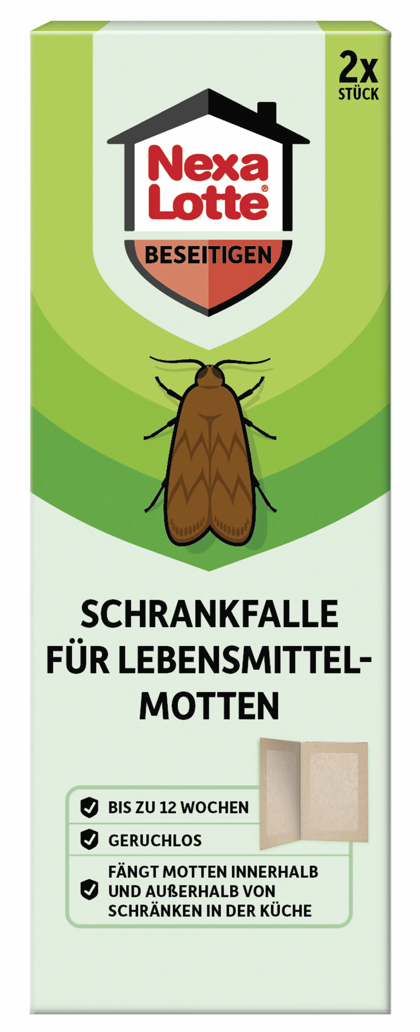 Nexa Lotte Schrankfalle für Lebensmittelmotten 2 Stück