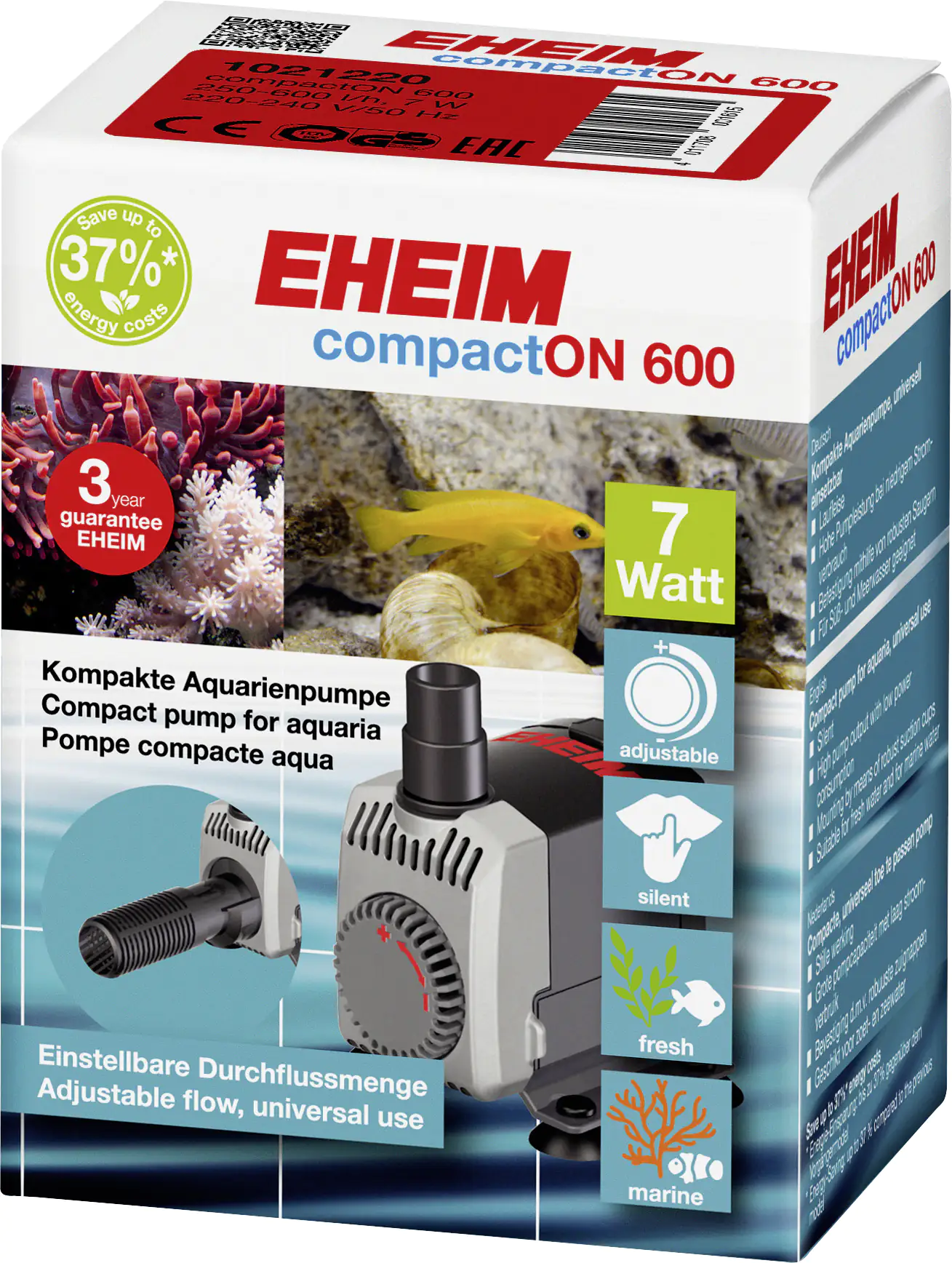 Eheim Aquarienpumpe compactON 600