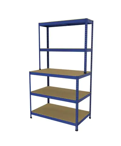 Schwerlastregal 180 x 100 x 30/60 cm 5 Holzböden Schwerlastregal 180 x 100 x 30/60 cm 5 Holzböden