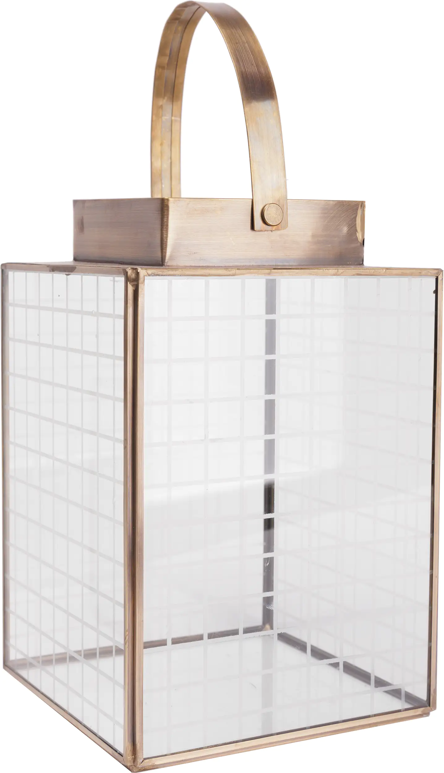 TrendLine Laterne Metall 21 x 14 cm gold