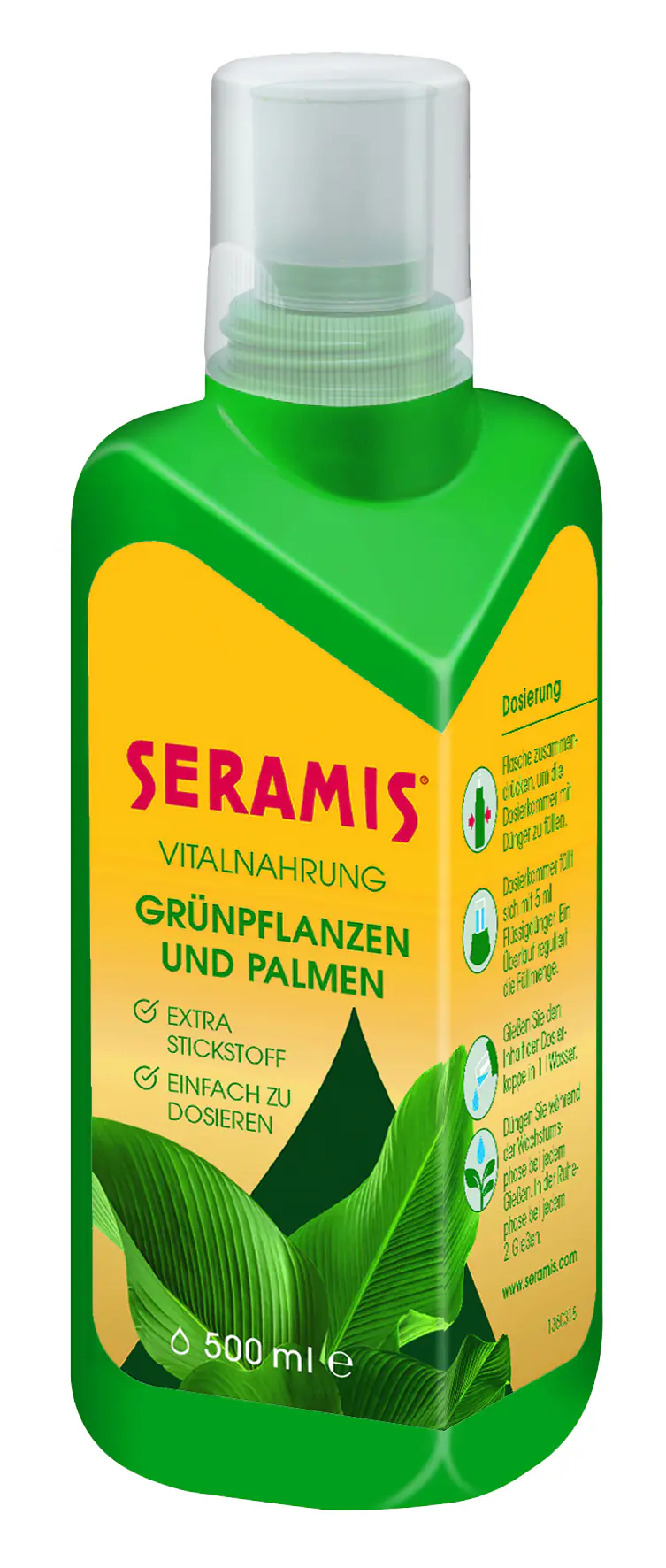 Seramis Vitalnahrung für Grünpflanzen und Palmen 500 ml Seramis Vitalnahrung für Grünpflanzen und Palmen 500 ml