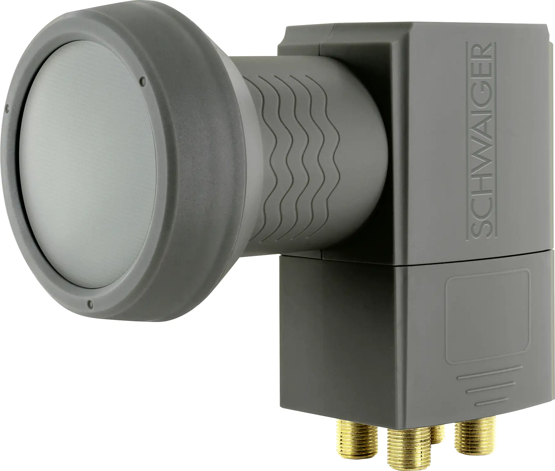 Schwaiger Quad LNB digital anthrazit, 4 Teilnehmer Schwaiger Quad LNB digital anthrazit, 4 Teilnehmer