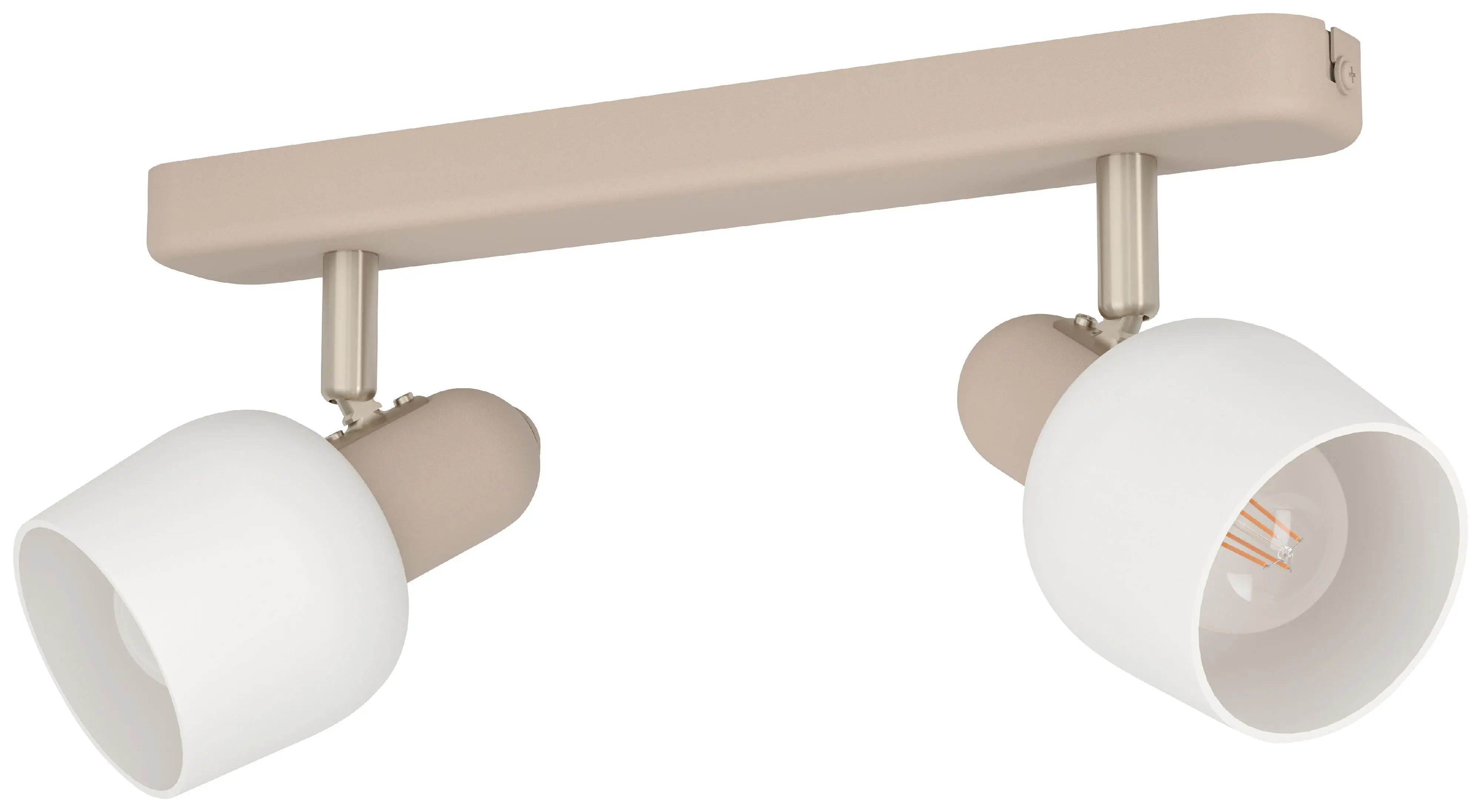 Eglo 2er Spot Corato sand weiß 30 x 12,5 cm