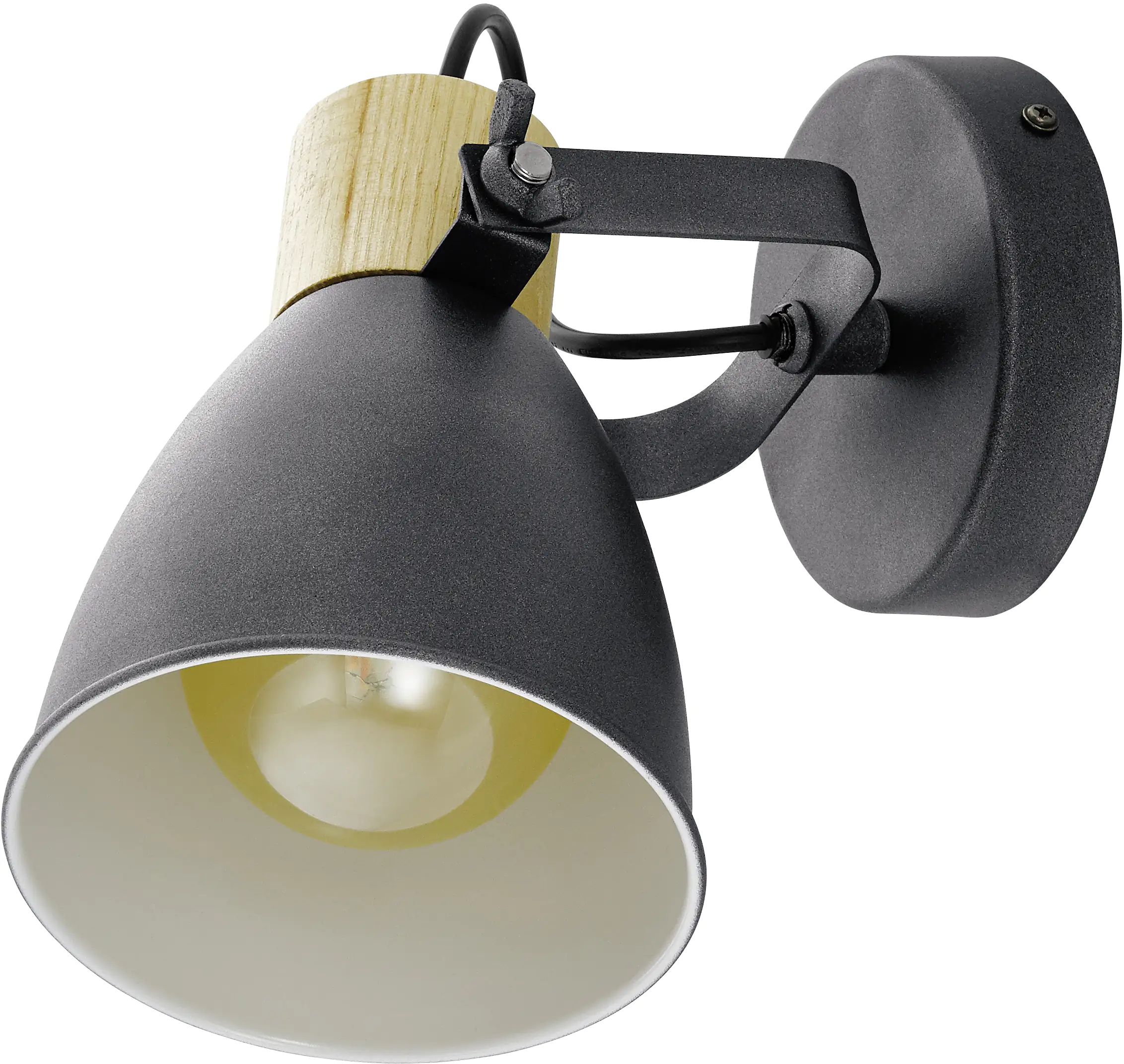 Eglo 1er Spot Coswarth schwarz-creme-braun 20 x 14 cm E27 Eglo 1er Spot Coswarth schwarz-creme-braun 20 x 14 cm E27