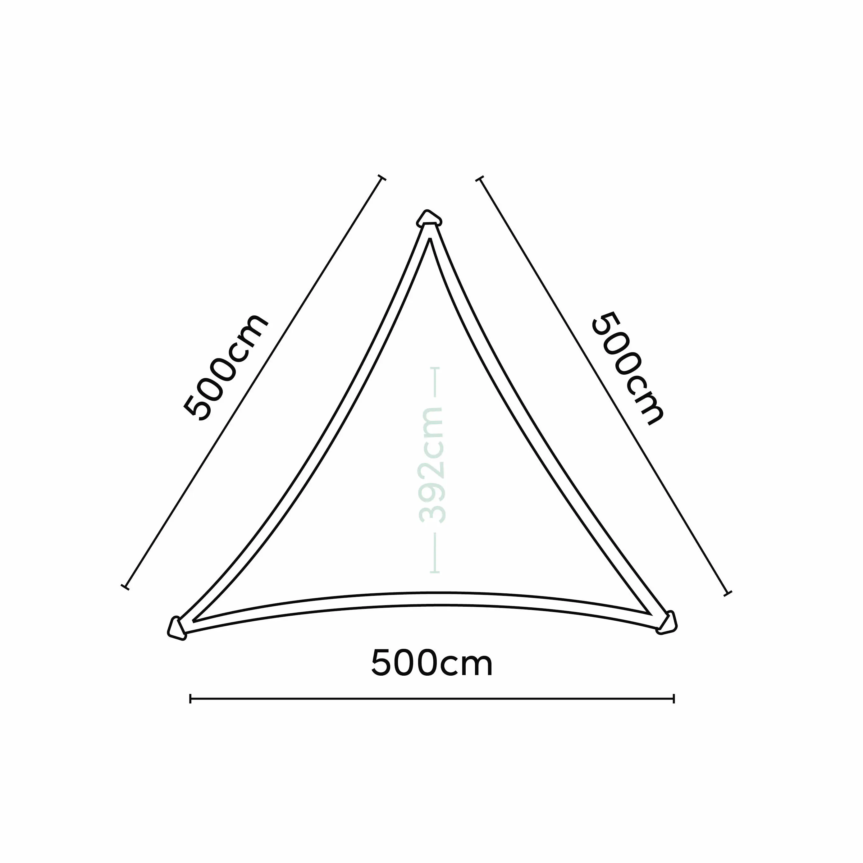 Platinum Sonnensegel Dreamsail 5 x 5 m grau