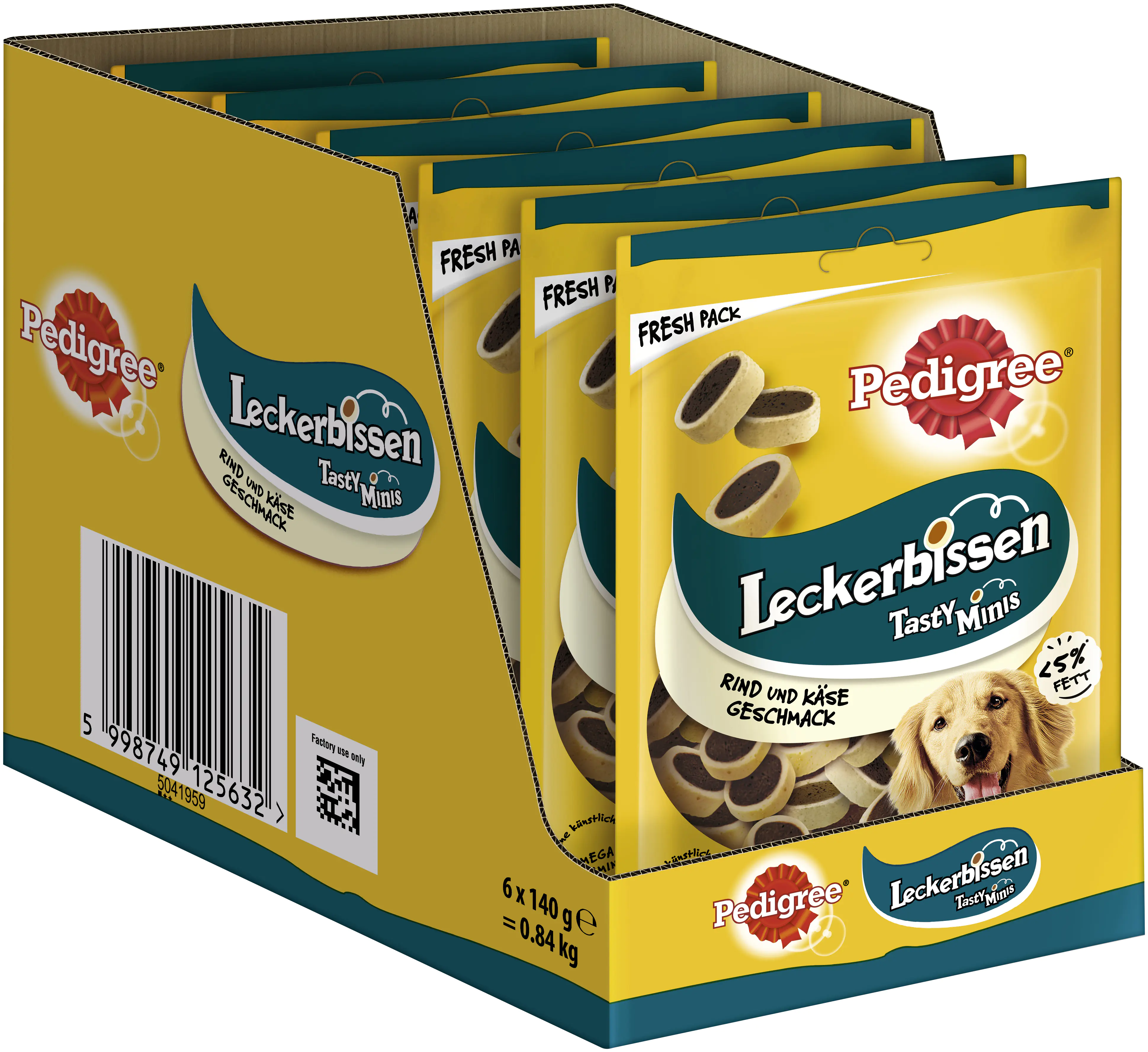 Pedigree Leckerbissen mit Käse- & Rindgeschmack Hundesnack 140 g Pedigree Leckerbissen mit Käse- & Rindgeschmack Hundesnack 140 g