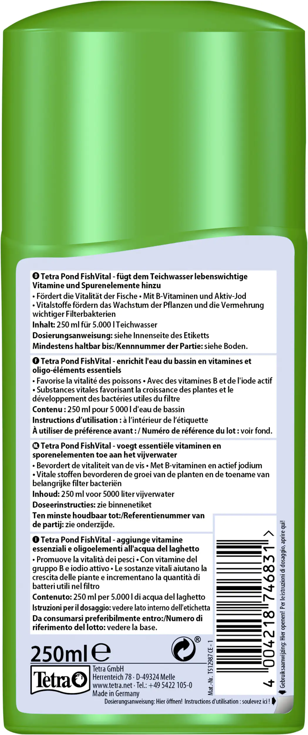 Tetra Pond FishVital 250 ml Tetra Pond FishVital 250 ml