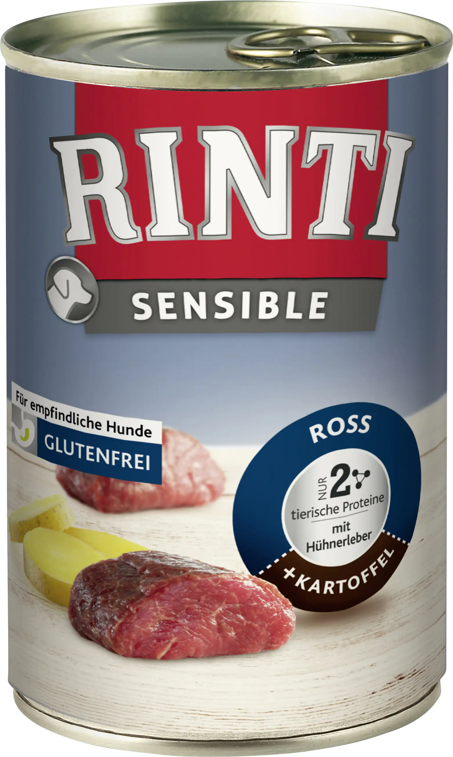 Rinti Sensible Hundenassfutter Adult 400 g Ross & Huhnleber