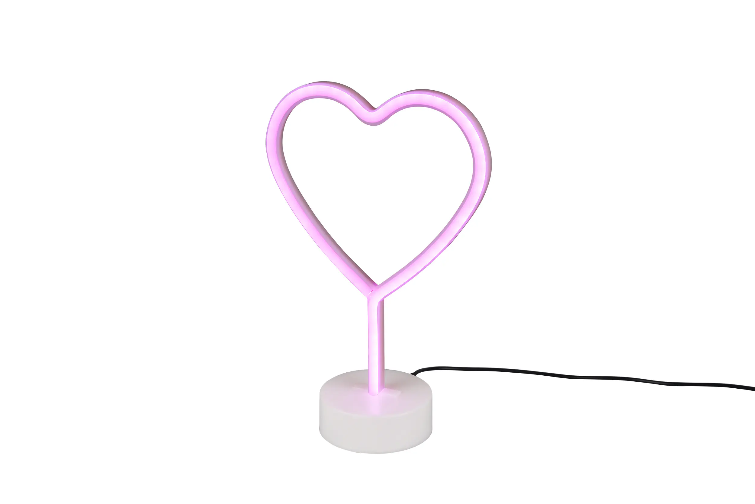 Reality LED Tischleuchte Heart 30 x 20 cm warmweiß rosa
