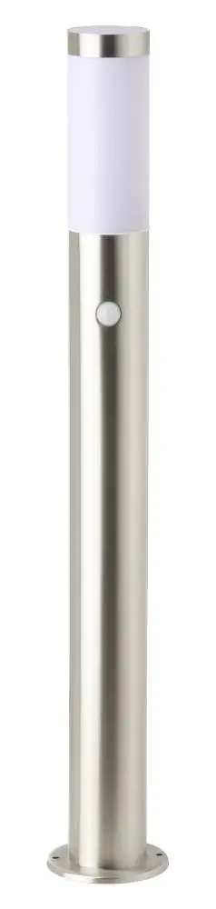 Brilliant Außen-Standleuchte Chorus edelstahl 80 cm mit Bewegungsmelder E27 Brilliant Außen-Standleuchte Chorus edelstahl 80 cm mit Bewegungsmelder E27