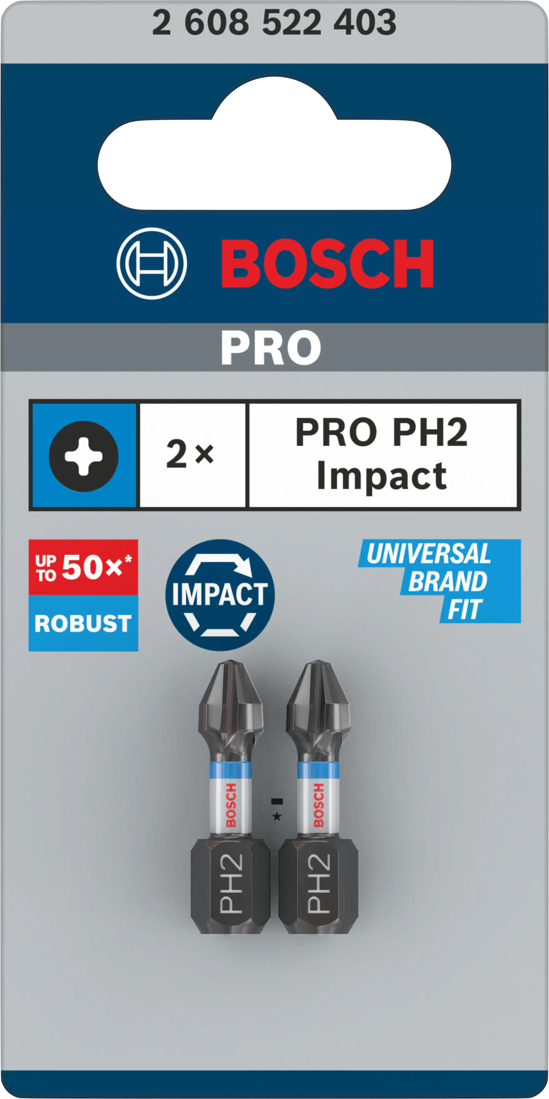 Bosch PRO Impact Bit PH2 25 mm 2 Stück