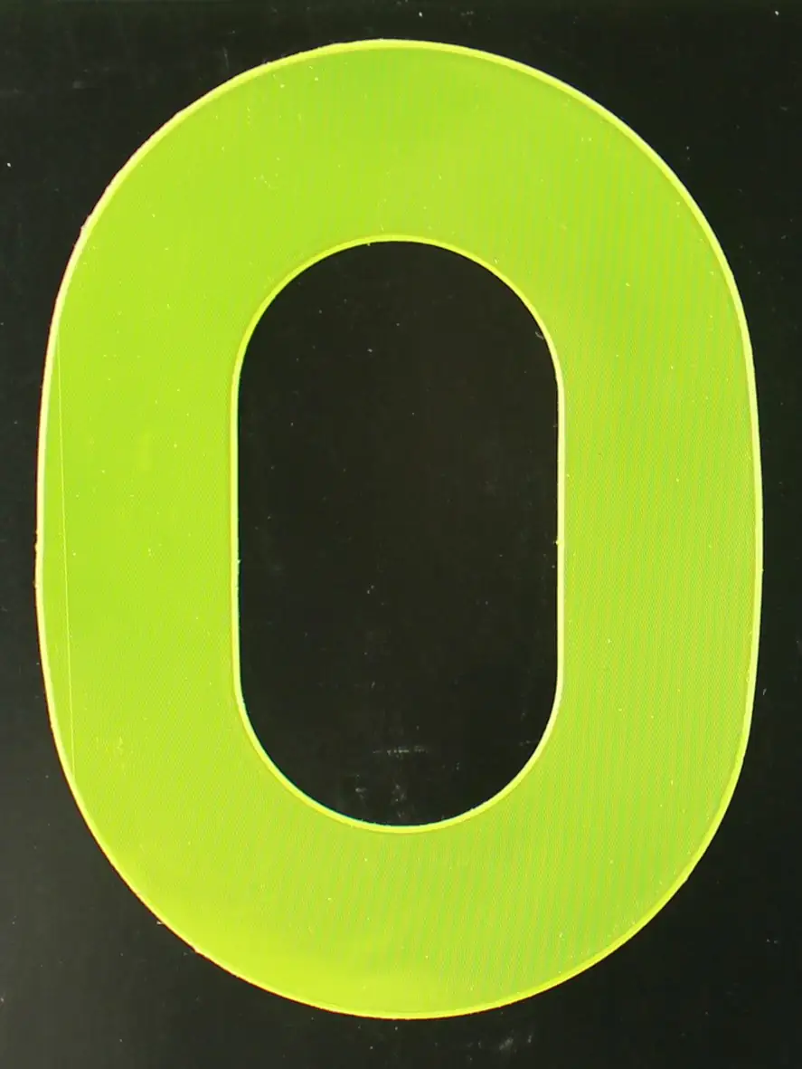 4004947548300 Conacord Reflektierende Klebezahl 0 gelb 80 mm "0"