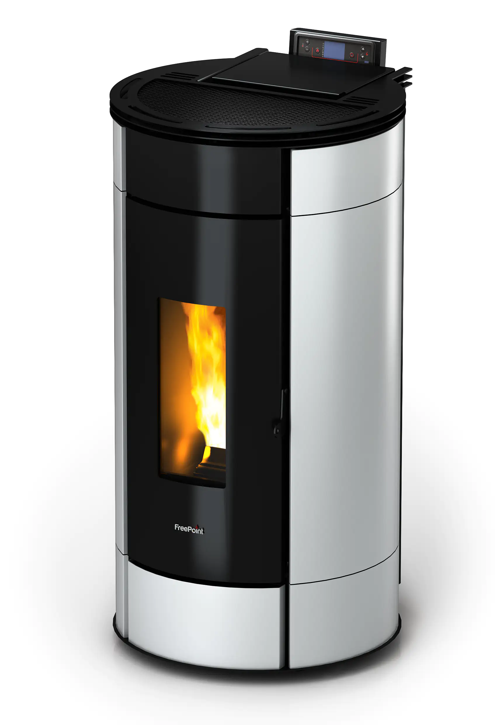 FreePoint Pelletofen Globe Stahl 10,5 kW schwarz-weiß FreePoint Pelletofen Globe Stahl 10,5 kW schwarz-weiß