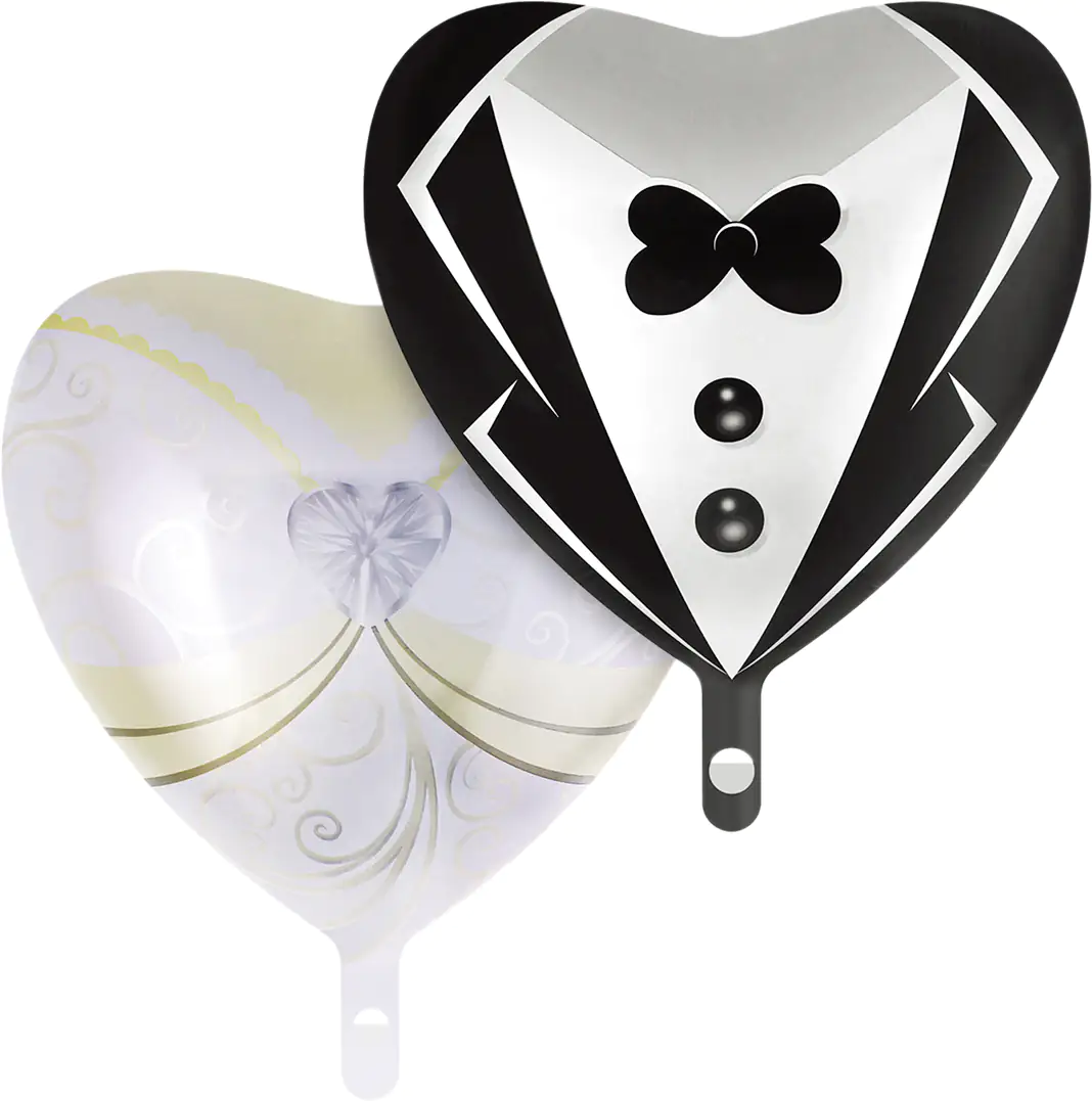 TIB Heyne Folienballon Herzen-Paar Hochzeit TIB Heyne Folienballon Herzen-Paar Hochzeit