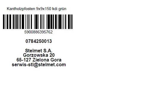 Kantholzpfosten Kiefer kesseldruckimprägniert 150 x 9 x 9 cm