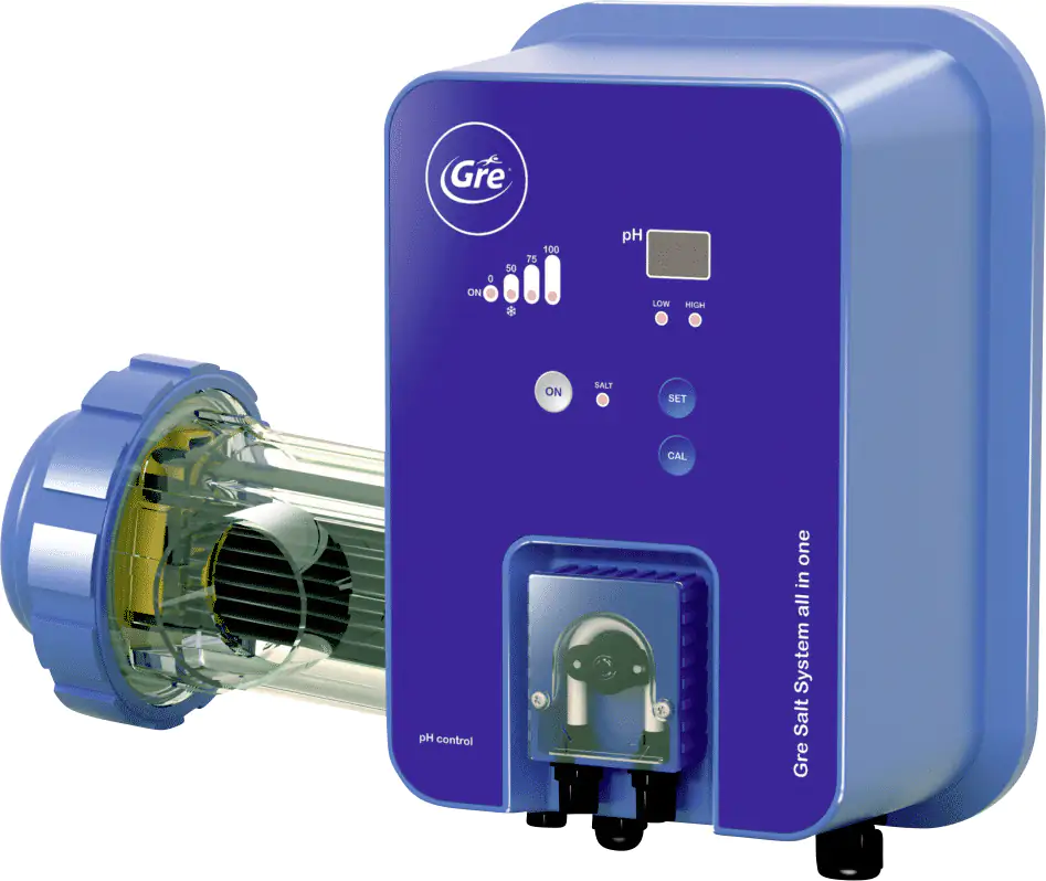 Gre Salzelektrolyse-System Wasserumfang: Bis 60 m3