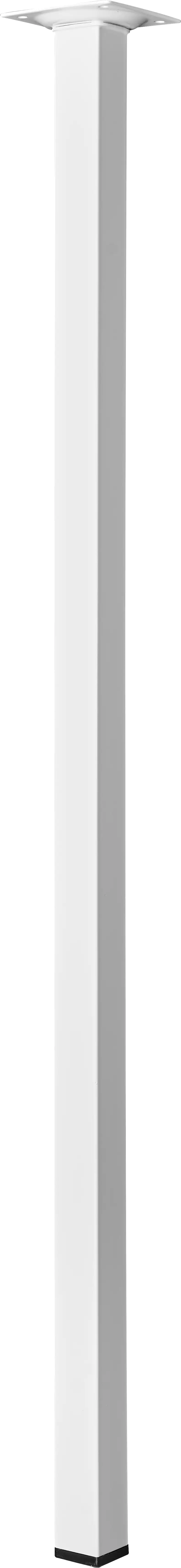 Hettich Tischbein 70 x 2,5 x 2,5 cm Stahl weiß - 1 Stück